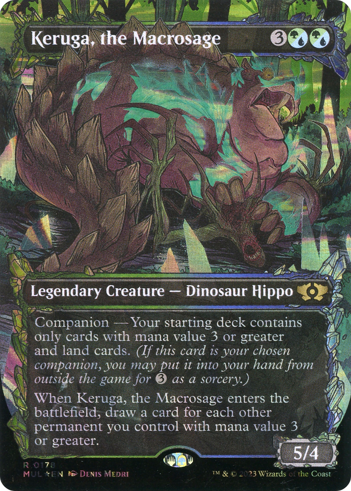 Keruga, the Macrosage (Halo Foil) [Multiverse Legends] Magic: The Gathering