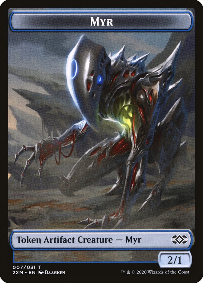 Myr Token (007/031) [Double Masters Tokens] Magic: The Gathering