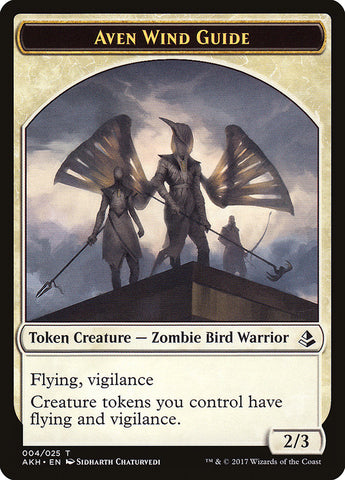 Aven Wind Guide // Hippo Double-Sided Token [Amonkhet Tokens] Magic: The Gathering