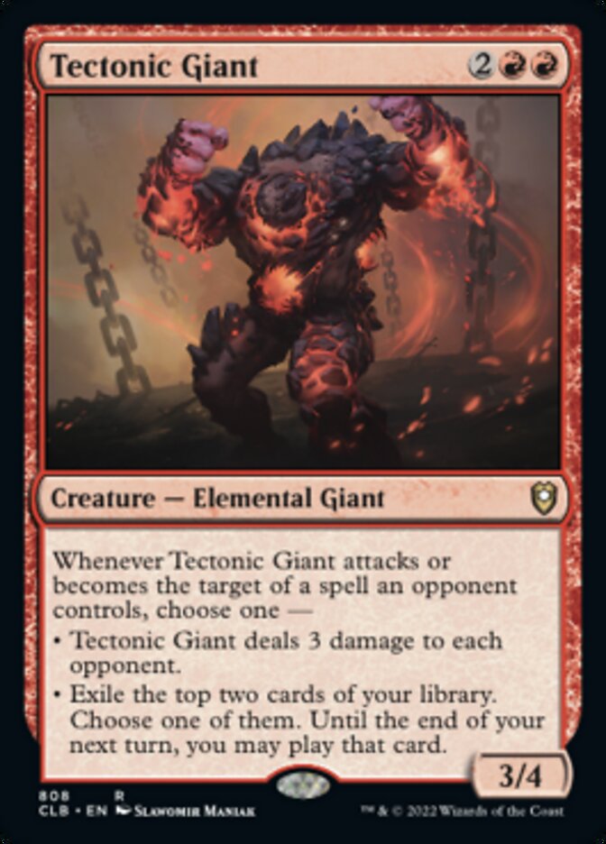 Tectonic Giant [Commander Legends: Battle for Baldur's Gate] Magic: The Gathering