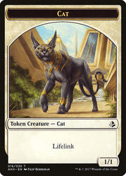 Earthshaker Khenra // Cat Double-Sided Token [Hour of Devastation Tokens] Magic: The Gathering
