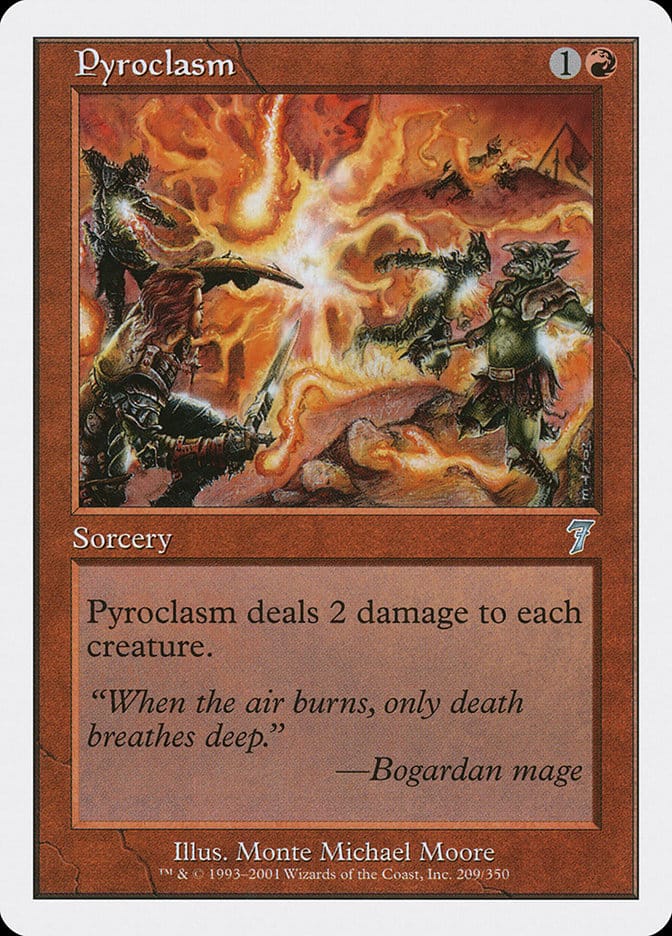 Pyroclasm [Seventh Edition] Magic: The Gathering