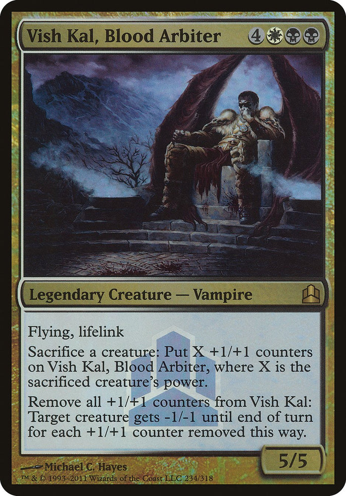 Vish Kal, Blood Arbiter (Launch) (Oversized) [Commander 2011 Oversized] Magic: The Gathering