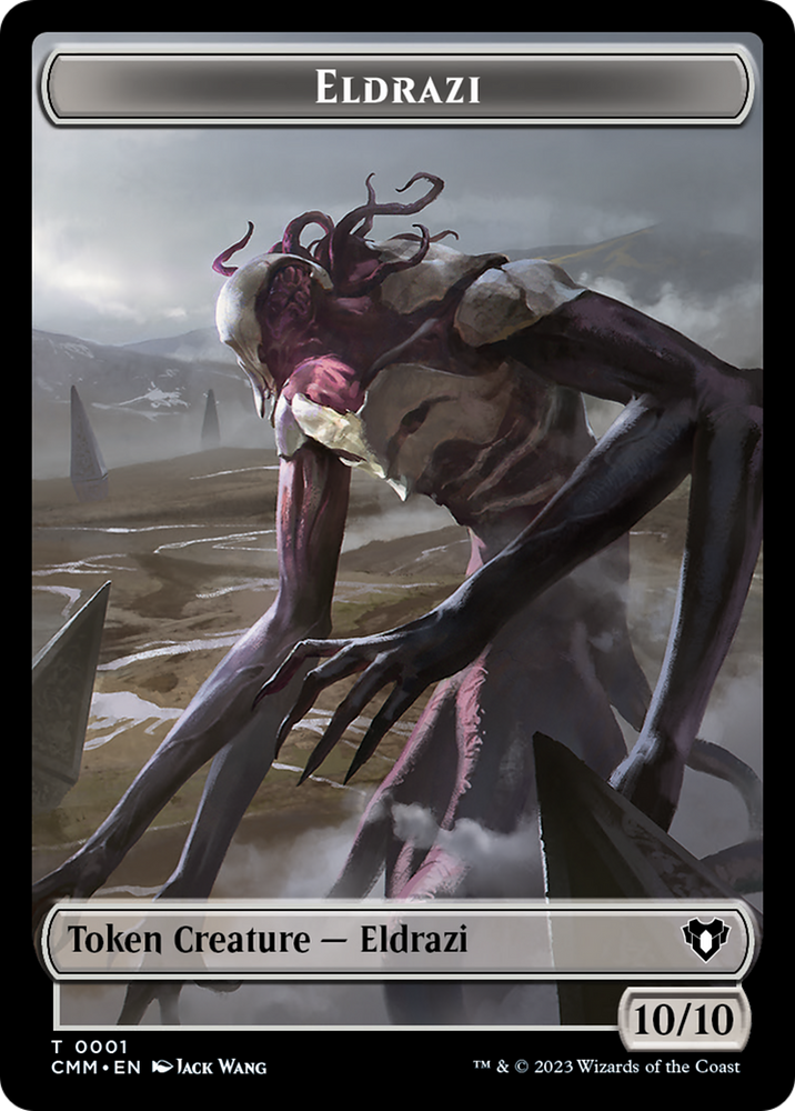 Eldrazi // Phyrexian Germ Double-Sided Token [Commander Masters Tokens] Magic: The Gathering