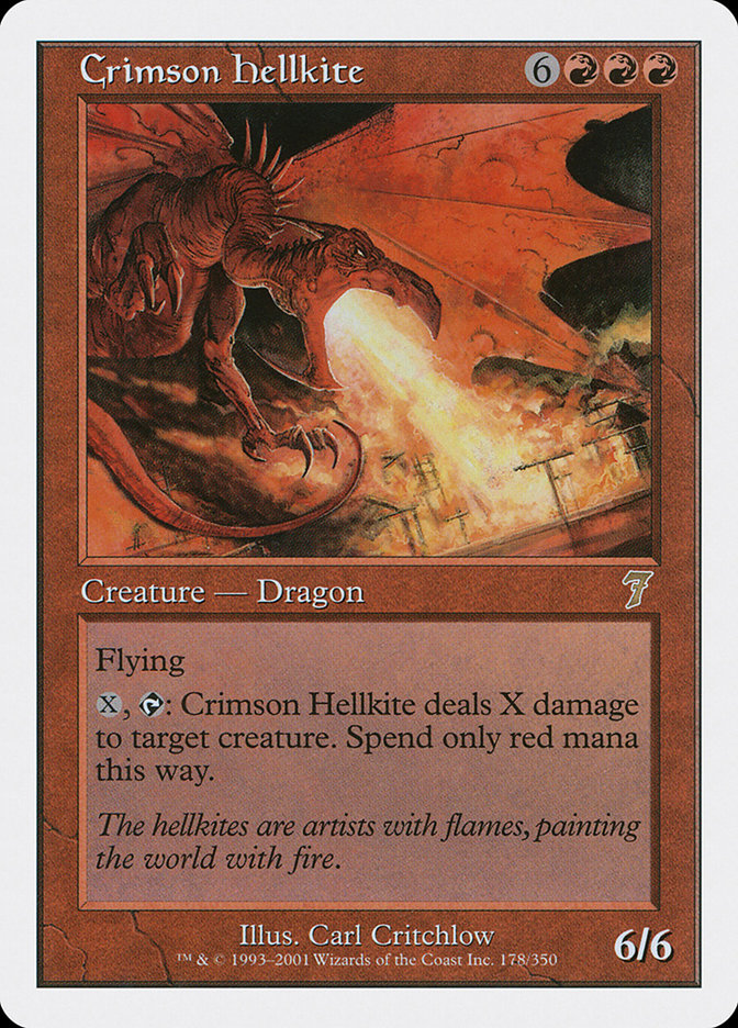 Crimson Hellkite [Seventh Edition] Magic: The Gathering