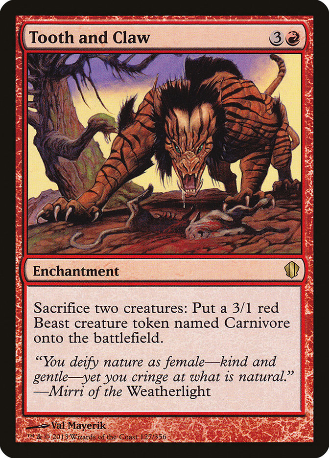 Tooth and Claw [Commander 2013] Magic: The Gathering
