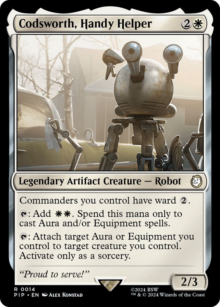 Codsworth, Handy Helper [Fallout] Magic: The Gathering