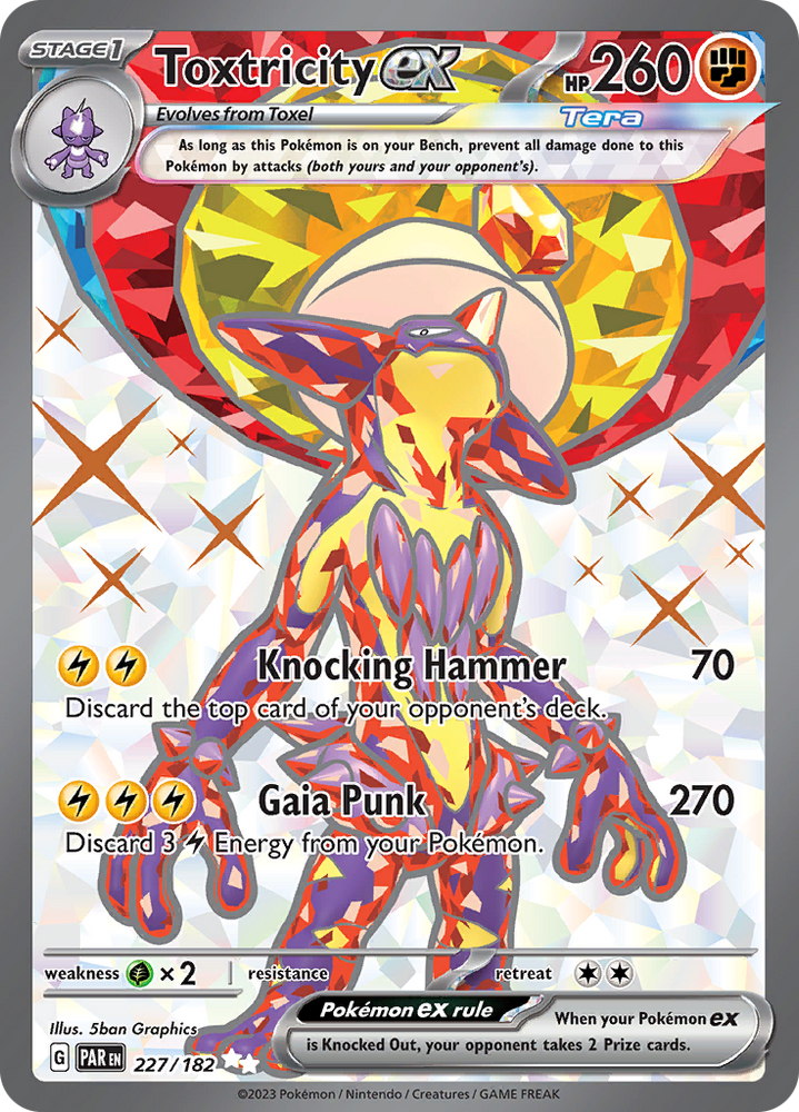 Toxtricity ex (227/182) [Scarlet & Violet: Paradox Rift] Pokémon