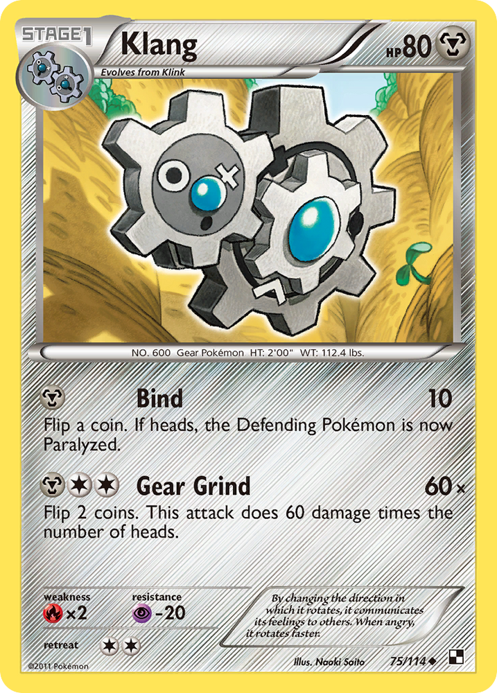 Klang (75/114) [Black & White: Base Set] Pokémon