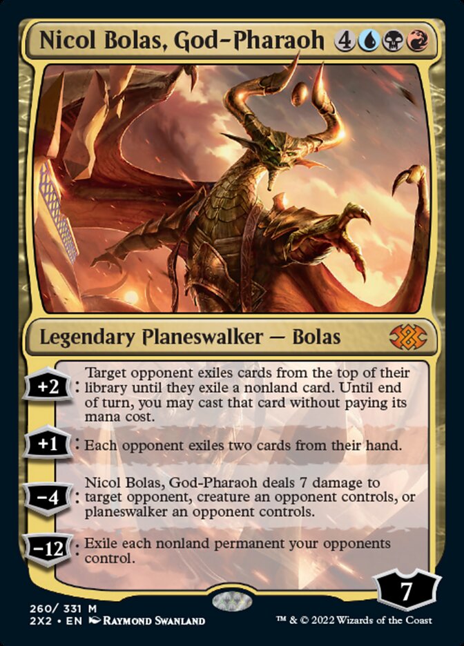 Nicol Bolas, God-Pharaoh [Double Masters 2022] Magic: The Gathering