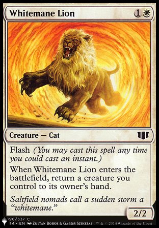 Whitemane Lion [The List] Magic: The Gathering