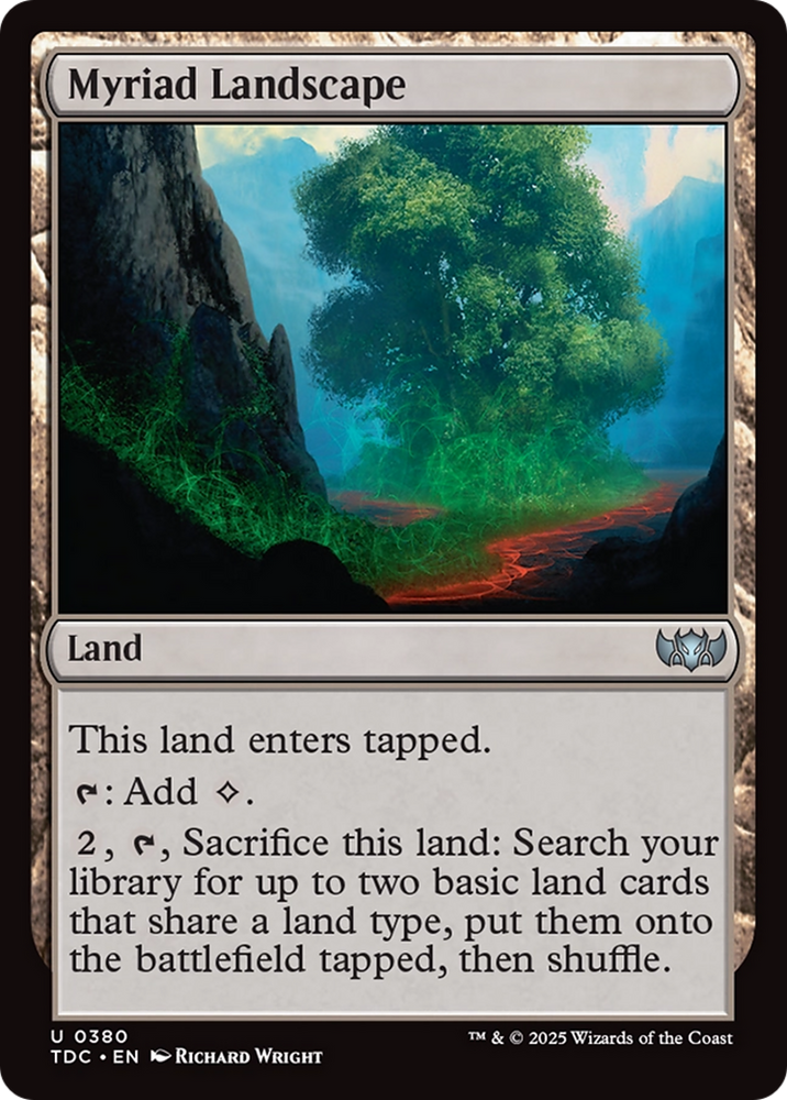 Myriad Landscape [Tarkir: Dragonstorm Commander] Magic: The Gathering