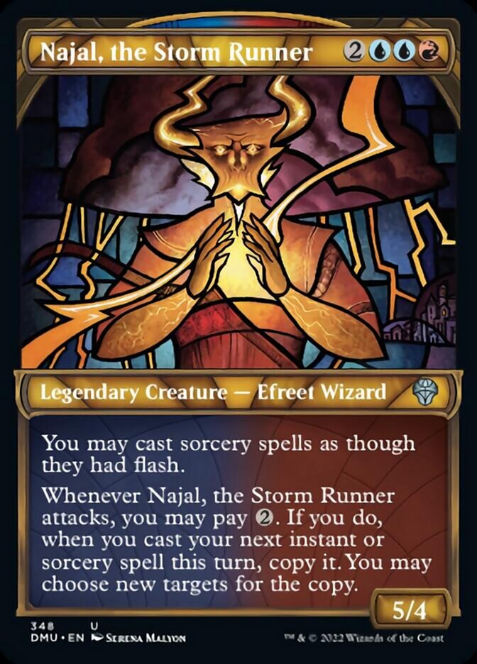 Najal, the Storm Runner (Showcase Textured) [Dominaria United] Magic: The Gathering