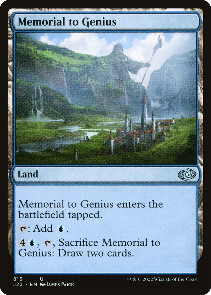Memorial to Genius [Jumpstart 2022] Magic: The Gathering