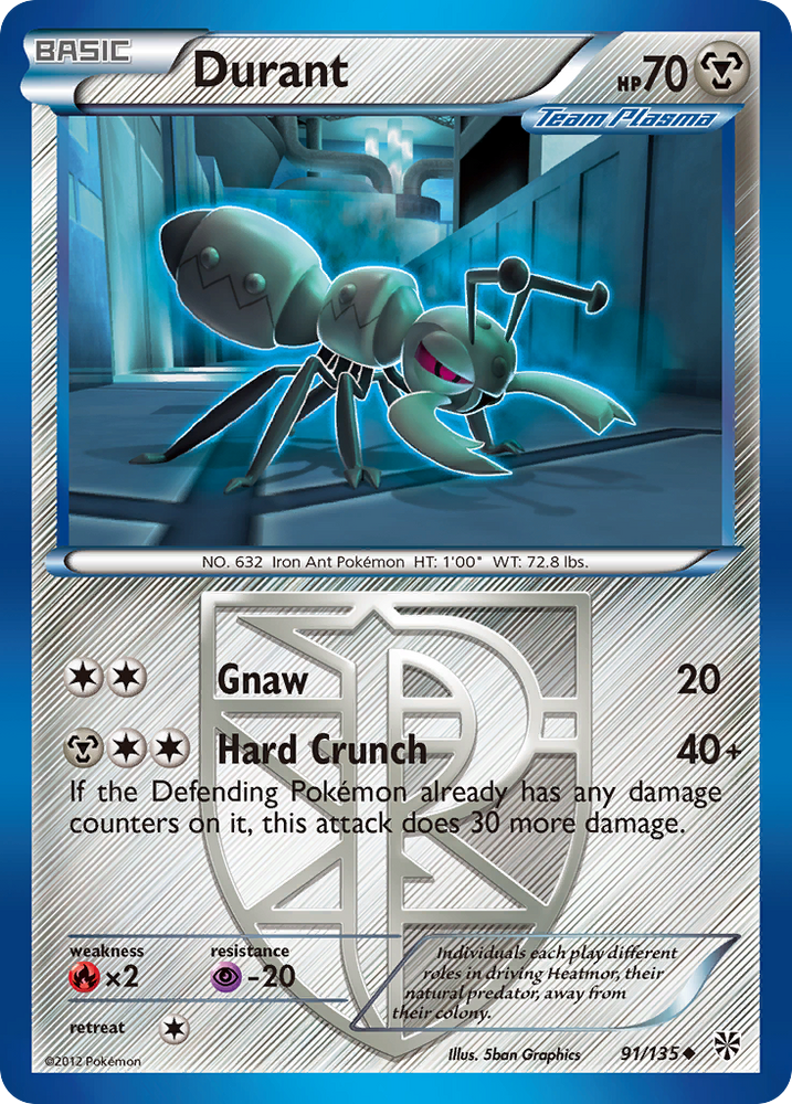 Durant (91/135) [Black & White: Plasma Storm] Pokémon