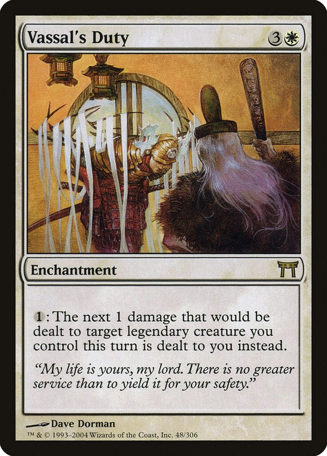 Vassal's Duty [Champions of Kamigawa] Magic: The Gathering
