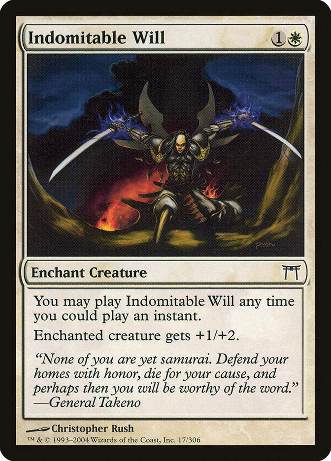Indomitable Will [Champions of Kamigawa] Magic: The Gathering