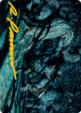 Unnatural Moonrise Art Card (Gold-Stamped Signature) [Innistrad: Midnight Hunt Art Series] Magic: The Gathering