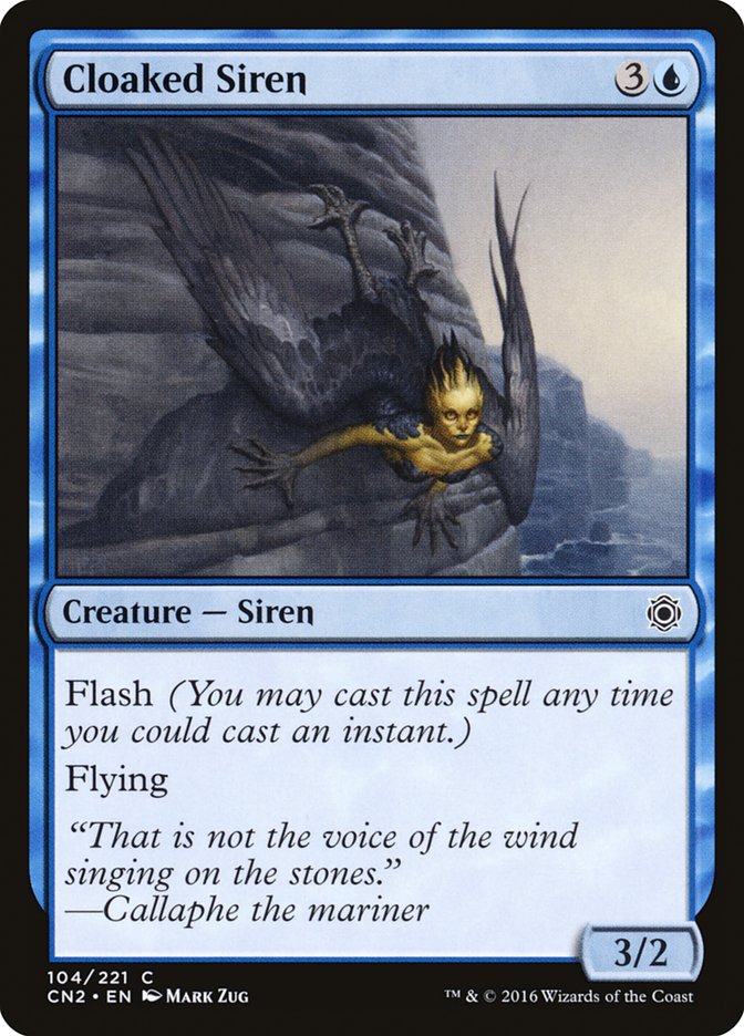 Cloaked Siren [Conspiracy: Take the Crown] Magic: The Gathering