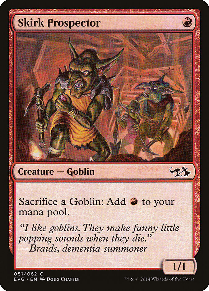 Skirk Prospector (Elves vs. Goblins) [Duel Decks Anthology] Magic: The Gathering