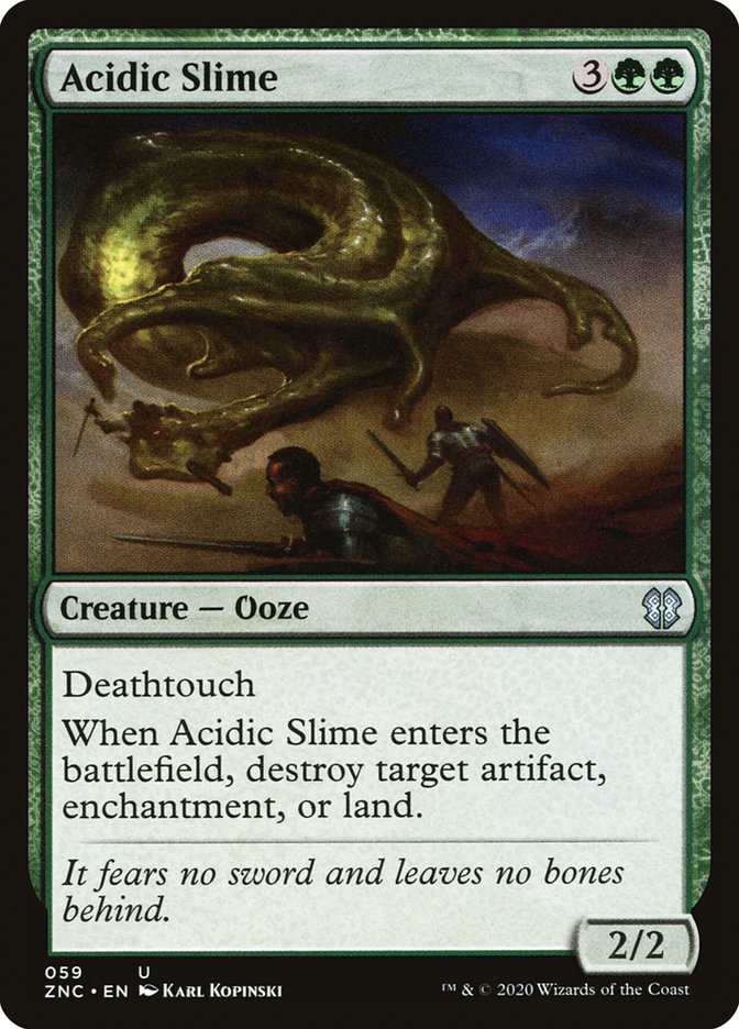 Acidic Slime [Zendikar Rising Commander] Magic: The Gathering
