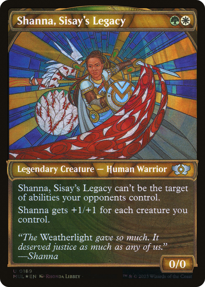 Shanna, Sisay's Legacy (Halo Foil) [Multiverse Legends] Magic: The Gathering