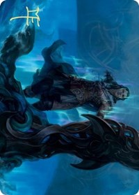 Cosima, God of the Voyage Art Card (Gold-Stamped Signature) [Kaldheim Art Series] Magic: The Gathering