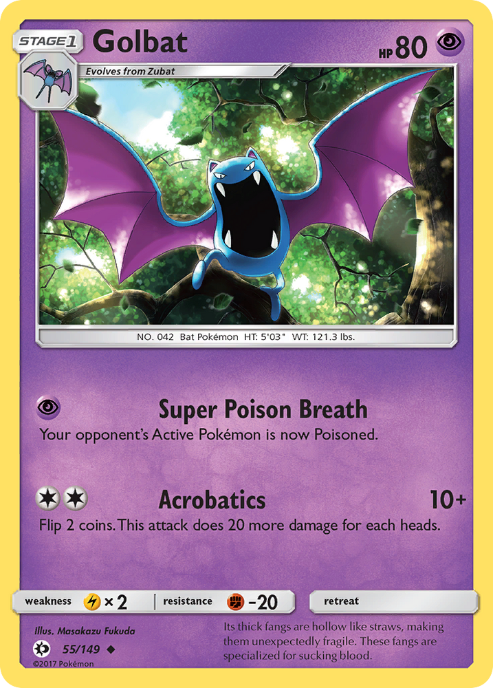 Golbat (55/149) [Sun & Moon: Base Set] Pokémon