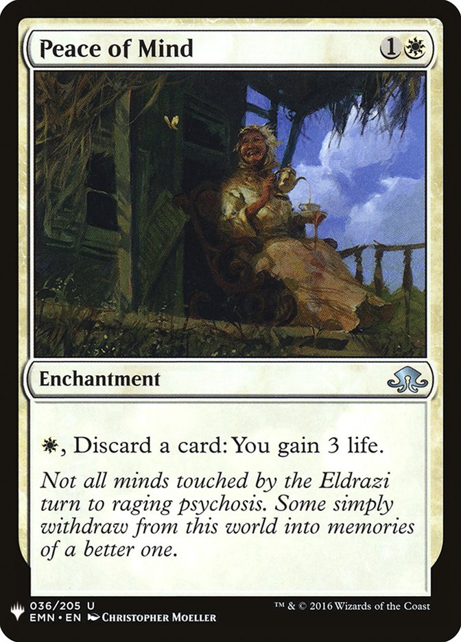 Peace of Mind [Mystery Booster] Magic: The Gathering