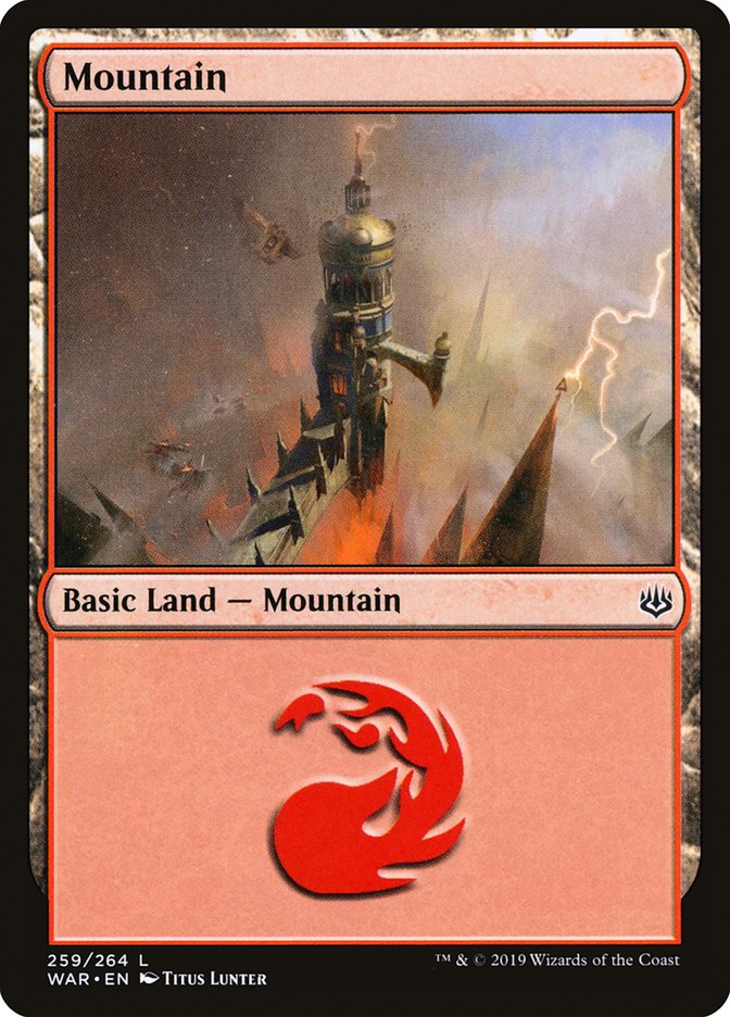 Mountain (259) [War of the Spark] Magic: The Gathering