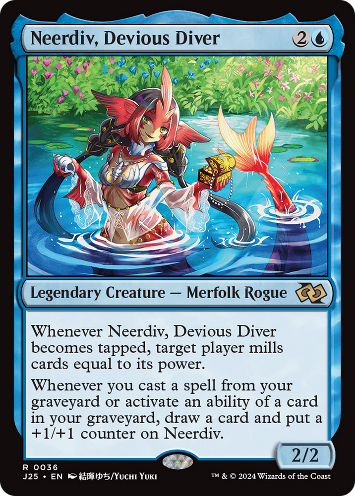 Neerdiv, Devious Diver (Anime) [Foundations Jumpstart] Magic: The Gathering