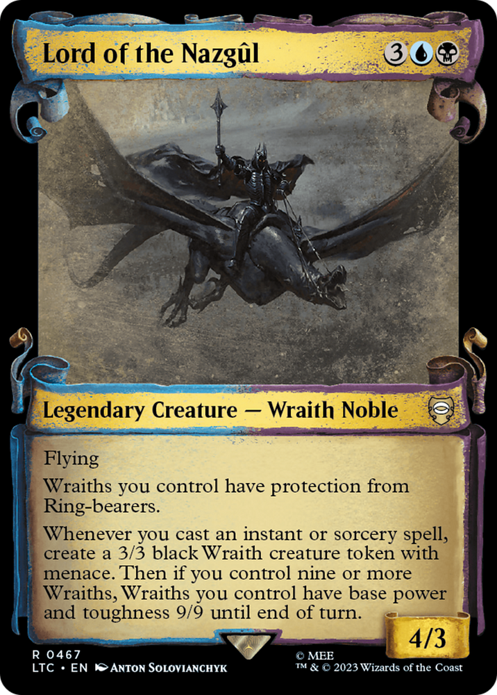 Lord of the Nazgul [The Lord of the Rings: Tales of Middle-Earth Commander Showcase Scrolls] Magic: The Gathering