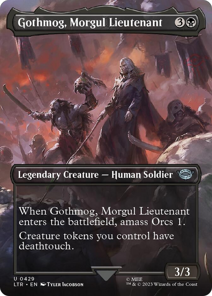 Gothmog, Morgul Lieutenant (Borderless Alternate Art) [The Lord of the Rings: Tales of Middle-Earth] Magic: The Gathering
