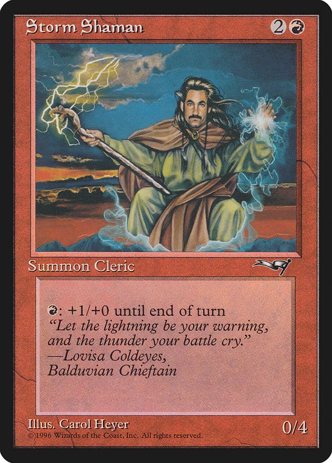 Storm Shaman (Male) [Alliances] Magic: The Gathering