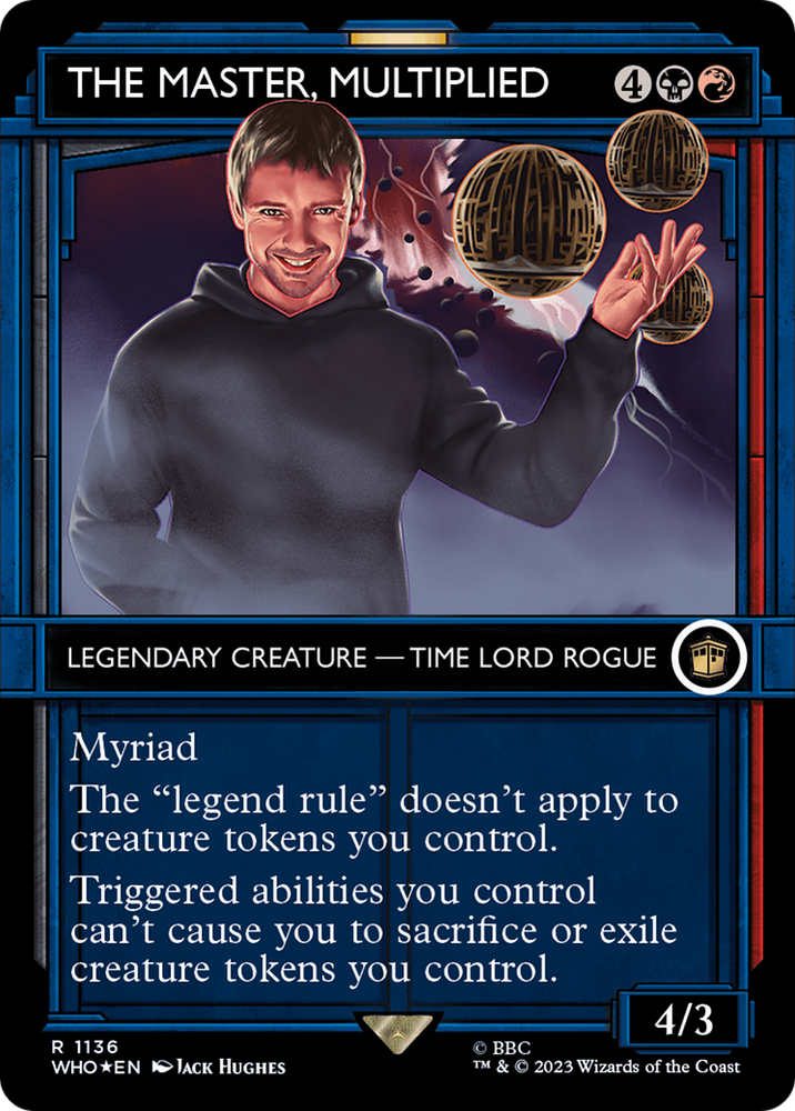 The Master, Multiplied (Showcase) (Surge Foil) [Doctor Who] Magic: The Gathering