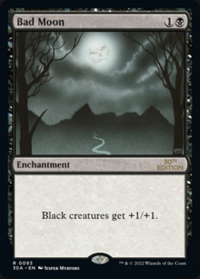Bad Moon [30th Anniversary Edition] Magic: The Gathering