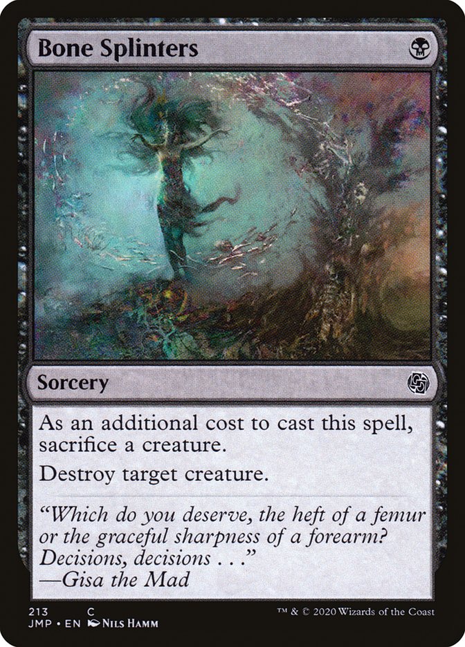 Bone Splinters [Jumpstart] Magic: The Gathering