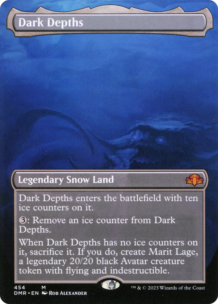 Dark Depths (Borderless Alternate Art) [Dominaria Remastered] Magic: The Gathering
