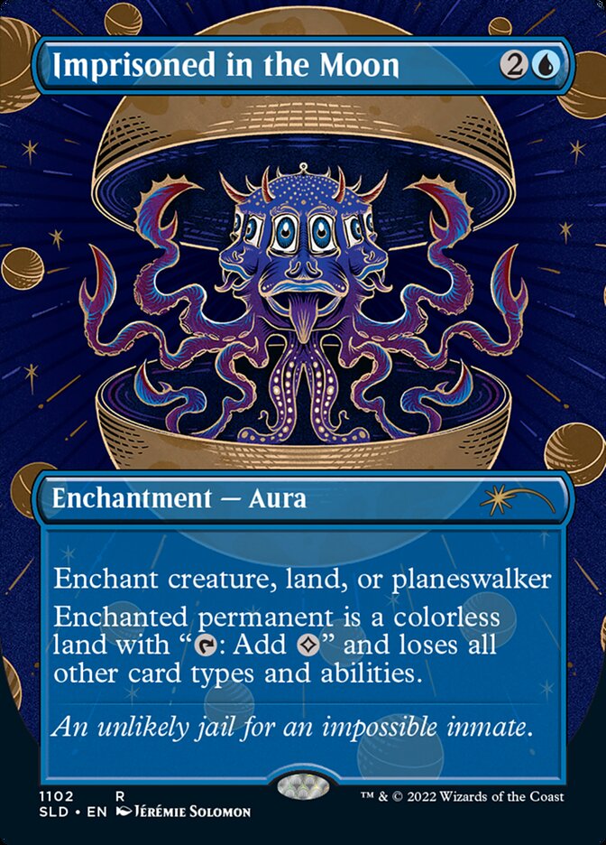 Imprisoned in the Moon (Borderless) [Secret Lair Drop Series] Magic: The Gathering