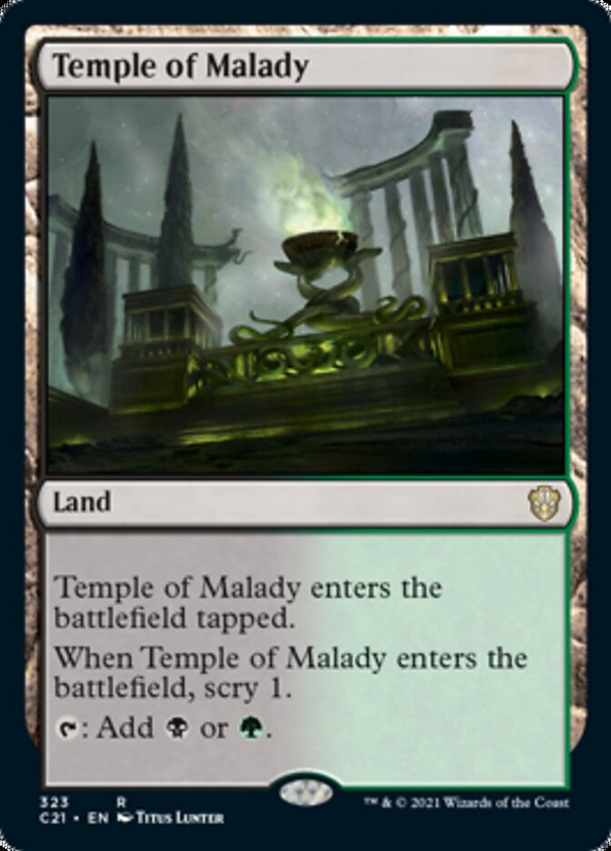 Temple of Malady [Commander 2021] Magic: The Gathering