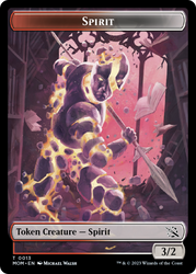 Treasure (20) // Spirit (13) Double-Sided Token [March of the Machine Tokens] Magic: The Gathering