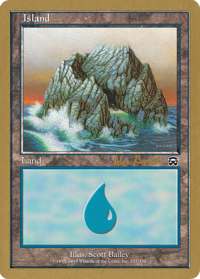 Island (ab337a) (Alex Borteh) [World Championship Decks 2001] Magic: The Gathering