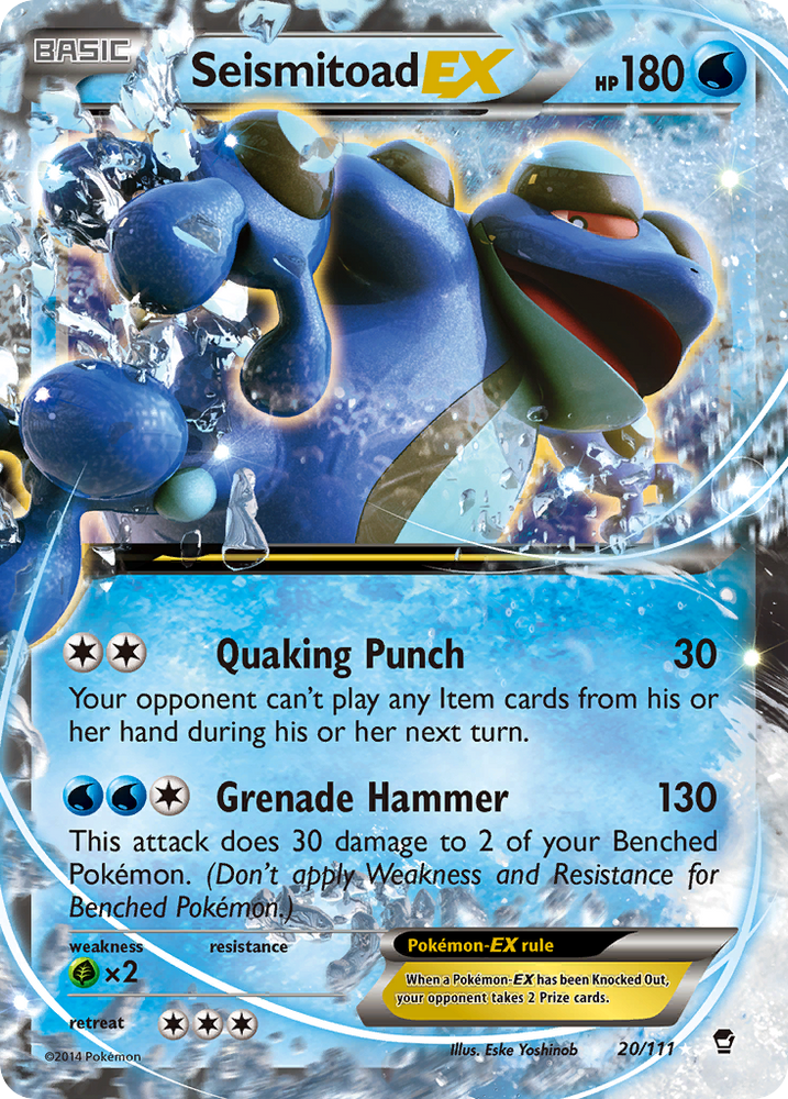 Seismitoad EX (20/111) [XY: Furious Fists] Pokémon