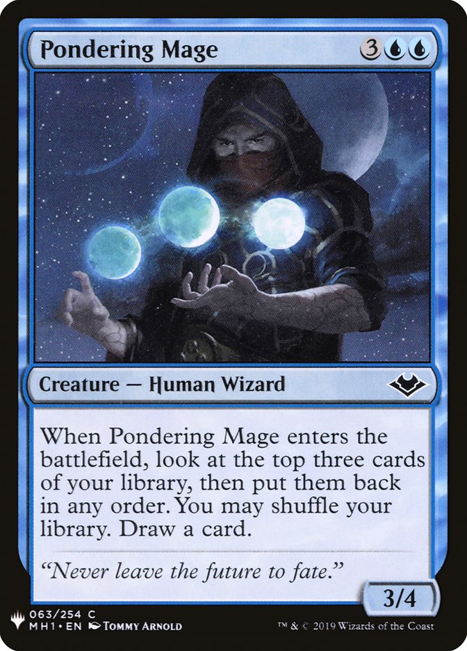 Pondering Mage [Mystery Booster] Magic: The Gathering