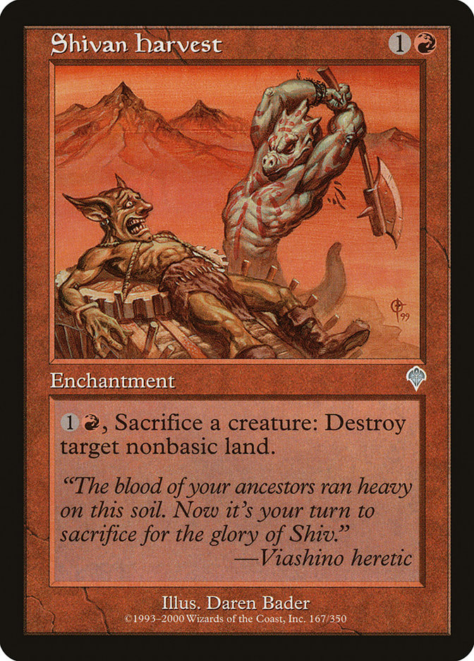 Shivan Harvest [Invasion] Magic: The Gathering