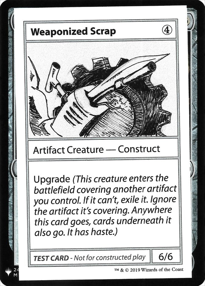 Weaponized Scrap [Mystery Booster Playtest Cards] Magic: The Gathering