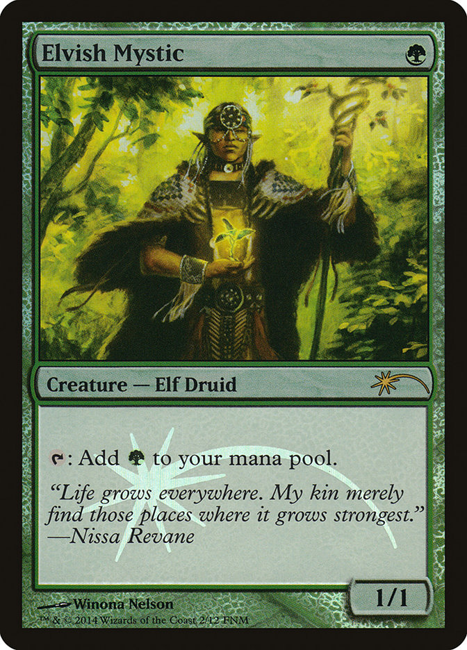 Elvish Mystic [Friday Night Magic 2014] Magic: The Gathering