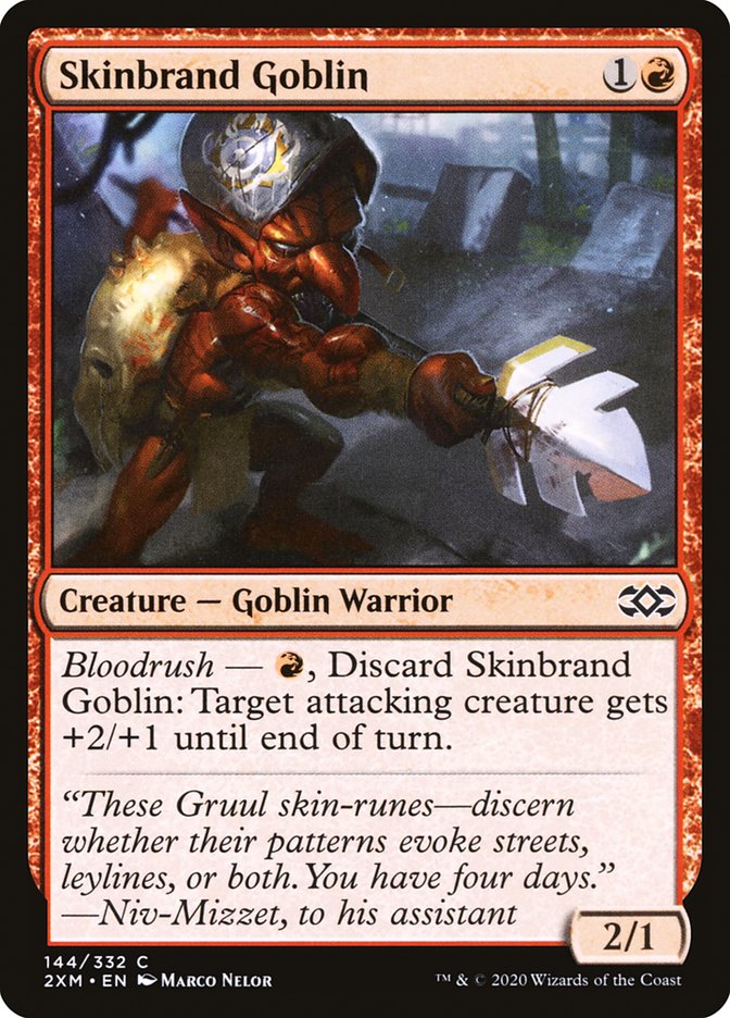 Skinbrand Goblin [Double Masters] Magic: The Gathering