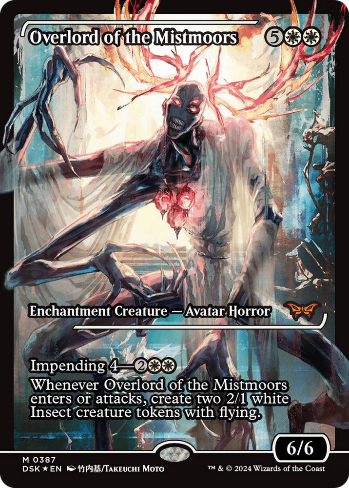 Overlord of the Mistmoors (Japan Showcase) [Duskmourn: House of Horror] Magic: The Gathering