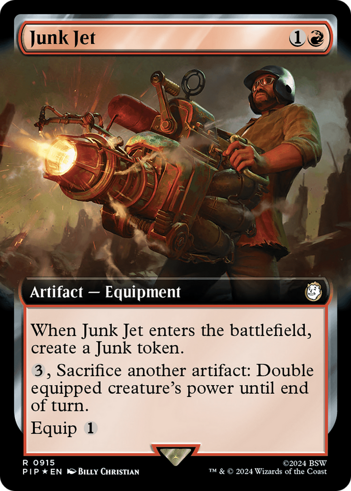 Junk Jet (Extended Art) (Surge Foil) [Fallout] Magic: The Gathering